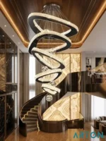 Modern Luxury Spiral Crystal Chandelier | Premium Pendant Lighting for Arton Interior - Image 6