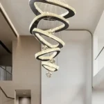 Modern Luxury Spiral Crystal Chandelier | Premium Pendant Lighting for Arton Interior