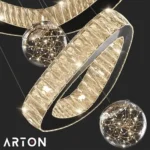 Modern Luxury Spiral Crystal Chandelier | Premium Pendant Lighting for Arton Interior - Image 2