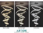 Modern Luxury Spiral Crystal Chandelier | Premium Pendant Lighting for Arton Interior - Image 5