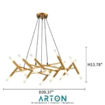 Chandelier B602-20 Head Bronze (01-5248) - Image 7