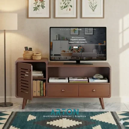 The Arton Signature Mid-Century TV Console