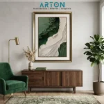 Sky and Ocean Abstract Painting (Handmade)